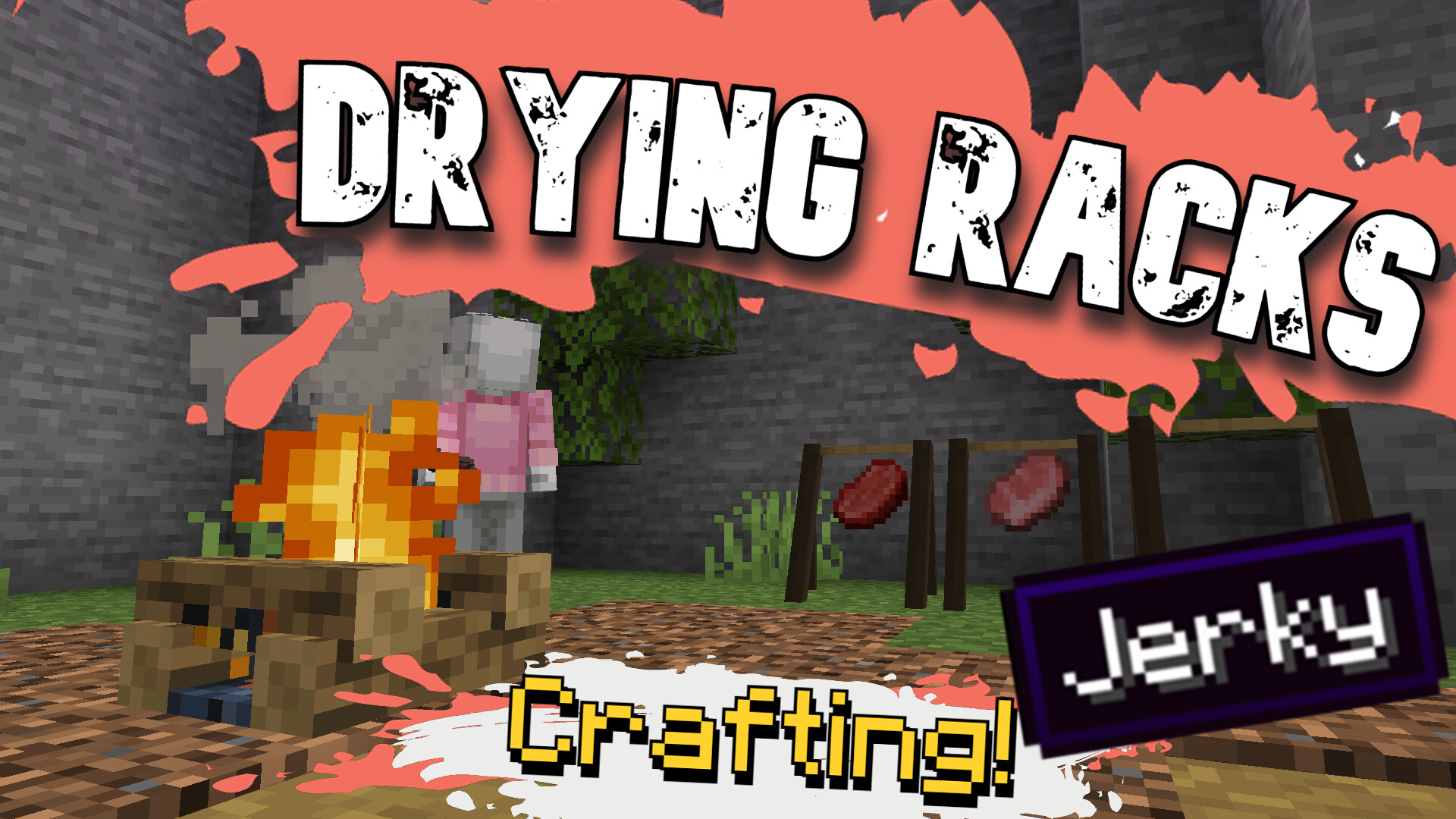 Drying Racks Make jerky out of meat! Minecraft Data Pack