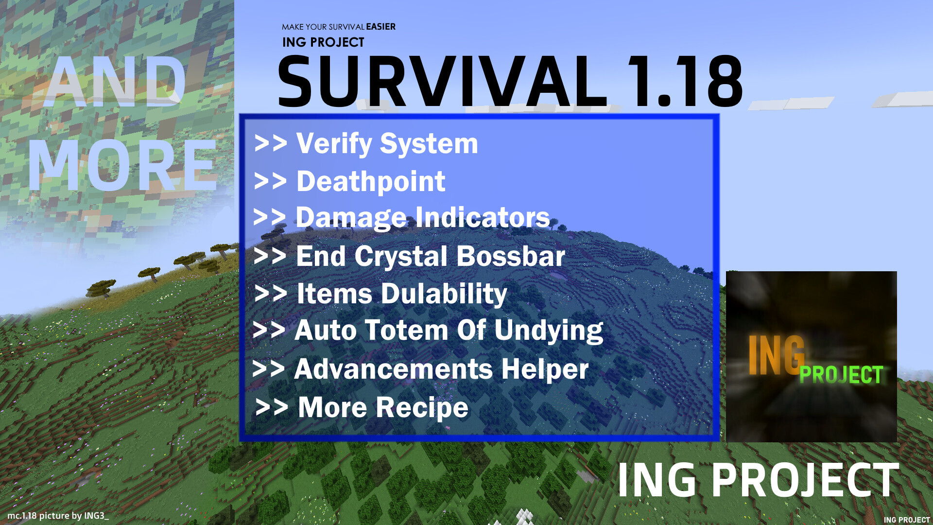 Survival 1.18 Minecraft Data Pack