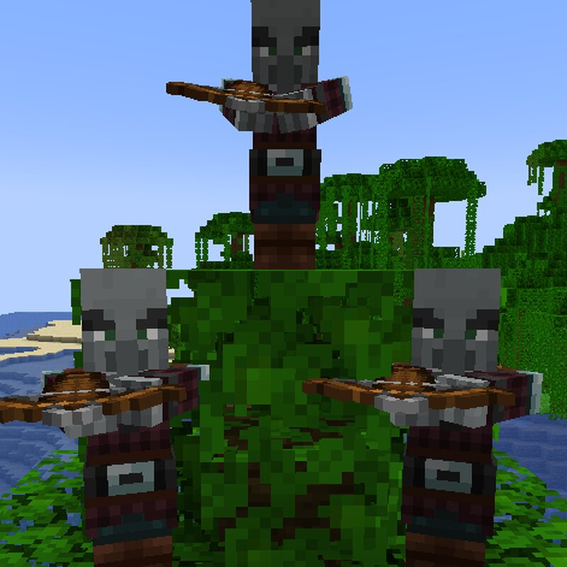 Minecraft Manhunt but Pillagers tries to kill you badly (Pillager