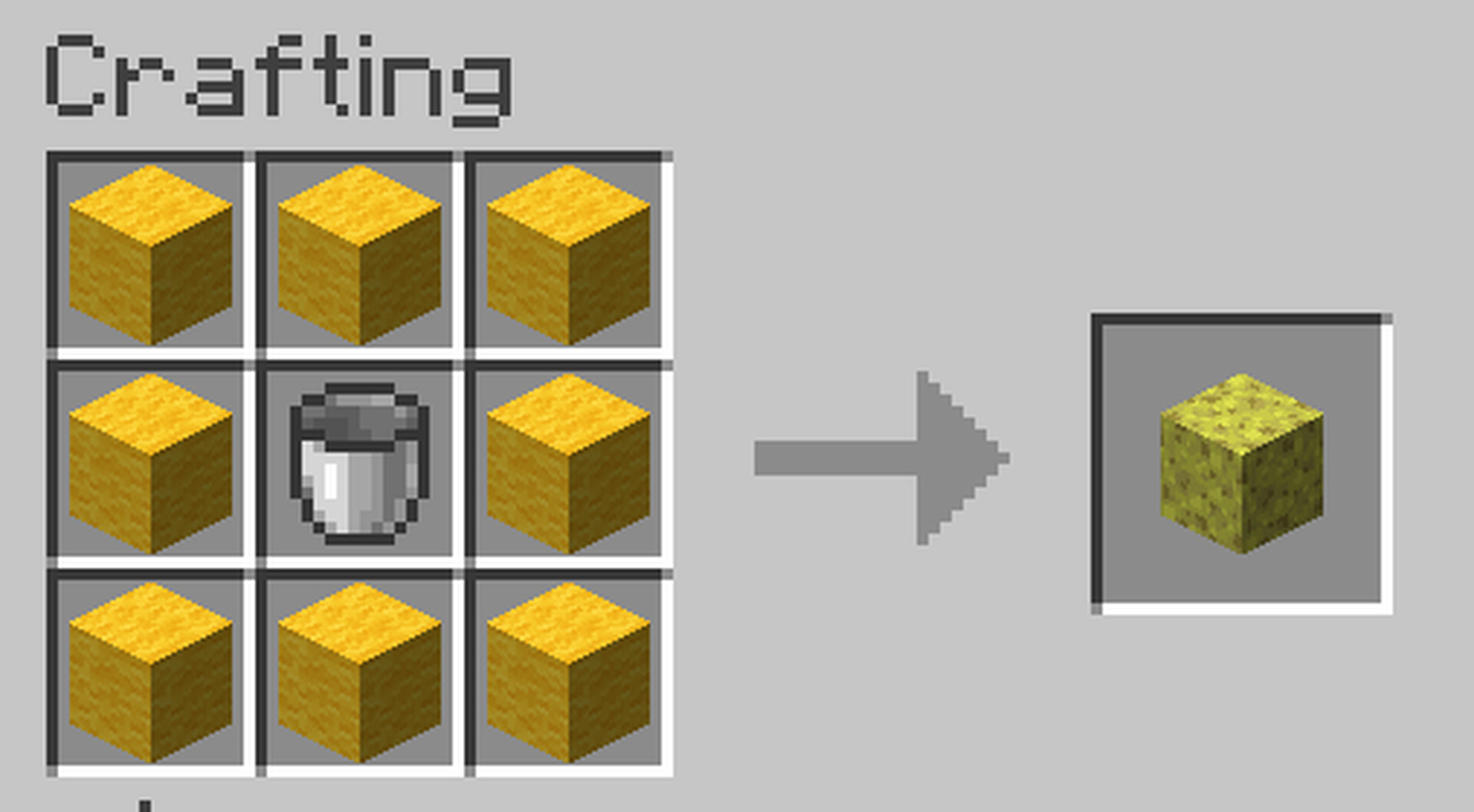 Crafteable sponge Minecraft Data Pack