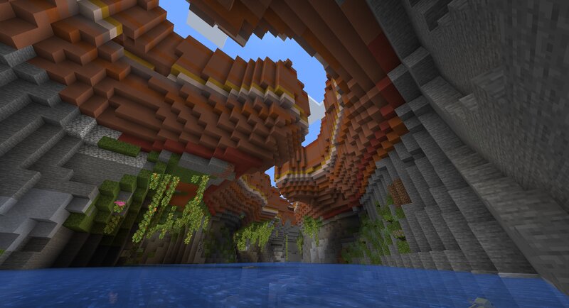 Saddle Valley Rivers: Canyons and Underground Rivers [1.19] Minecraft ...