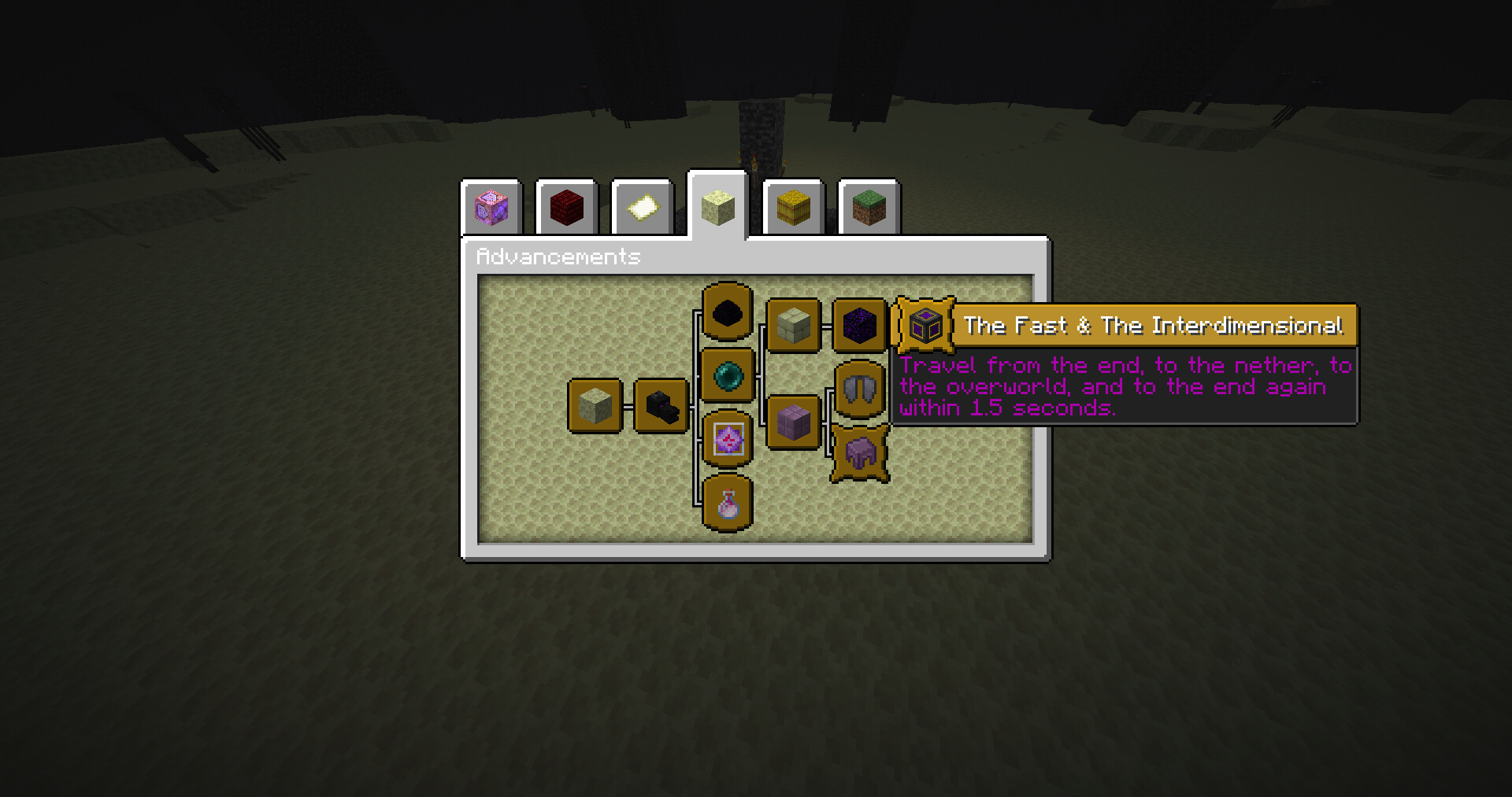 Relative Immersive End Portals Minecraft Data Pack