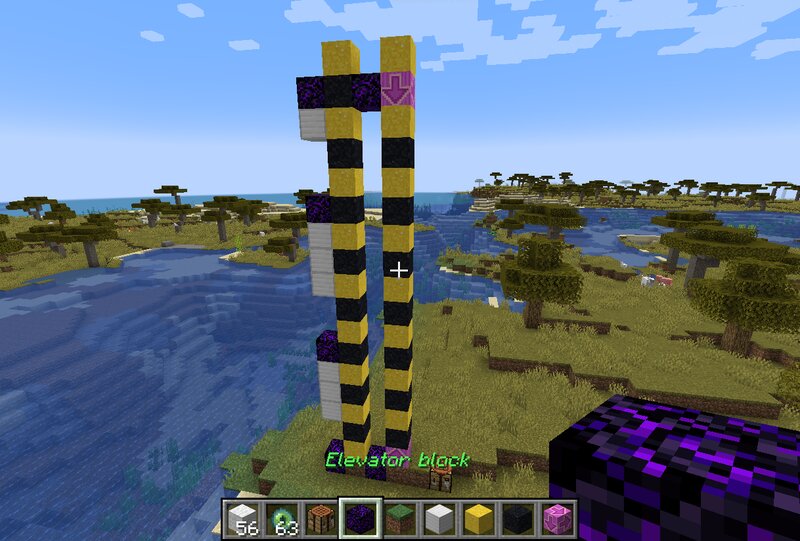 "OpenBlocks Elevator Mod" Replicated as a datapack Minecraft Data Pack
