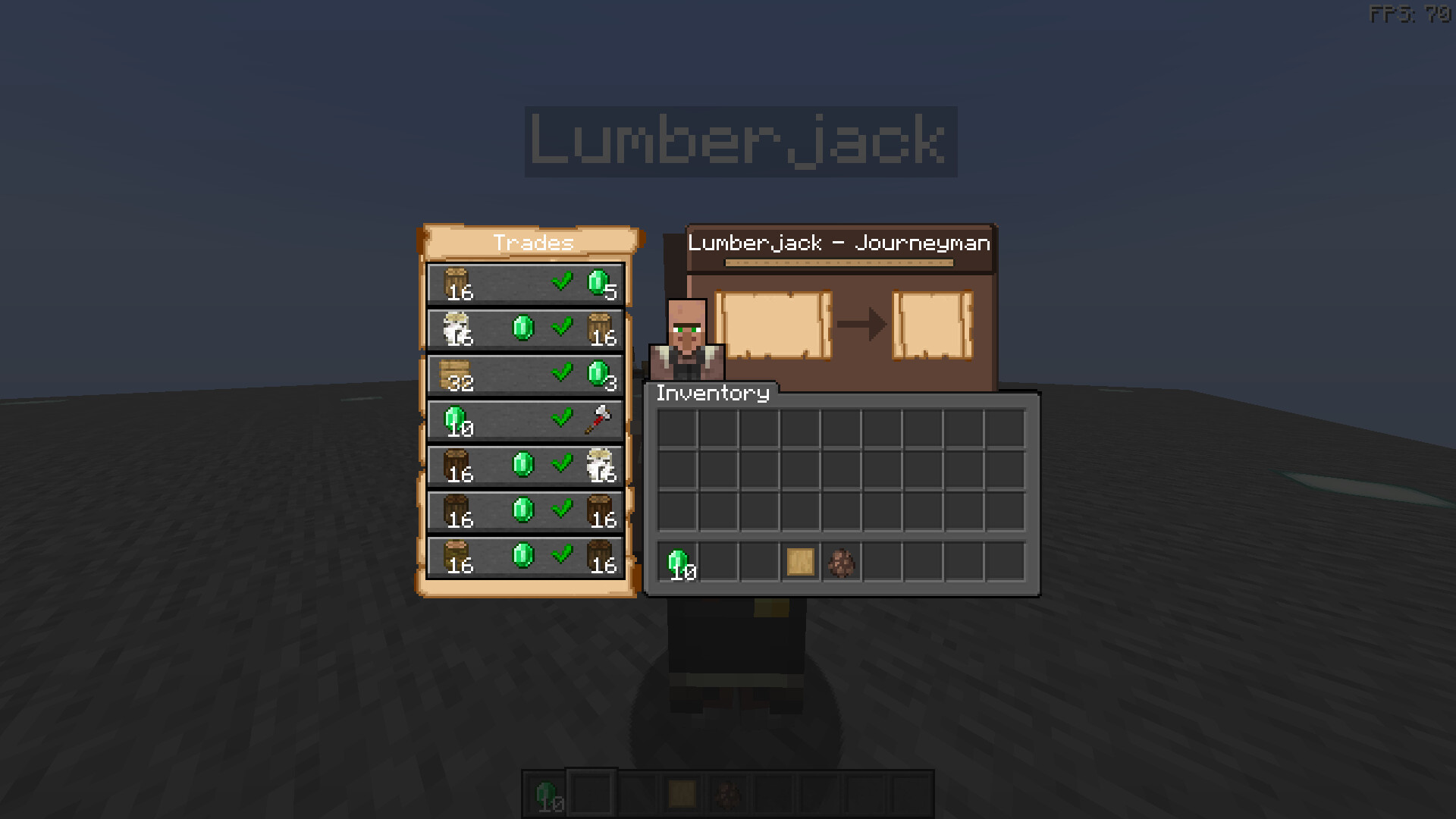 Lumberjack Villagers!!!!!!1!!11!! Minecraft Data Pack