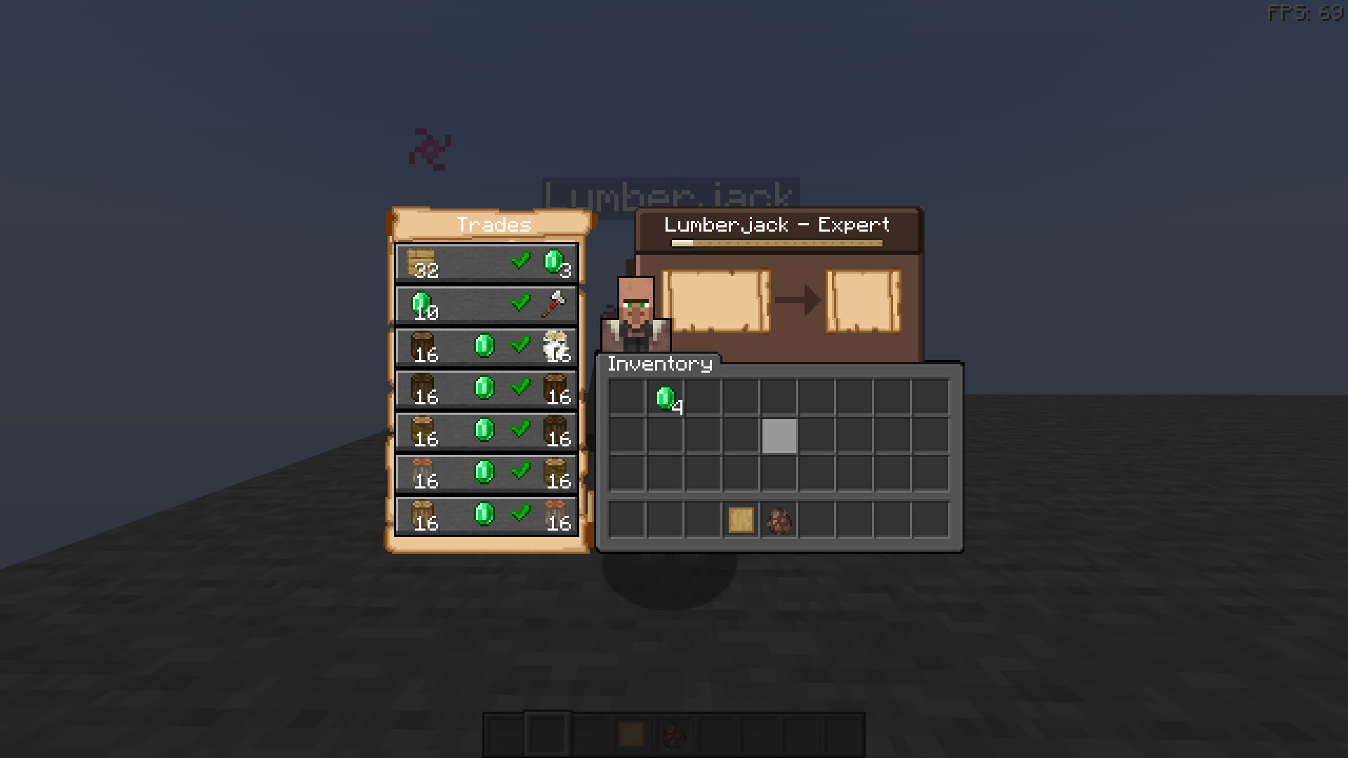 Lumberjack Villagers!!!!!!1!!11!! Minecraft Data Pack