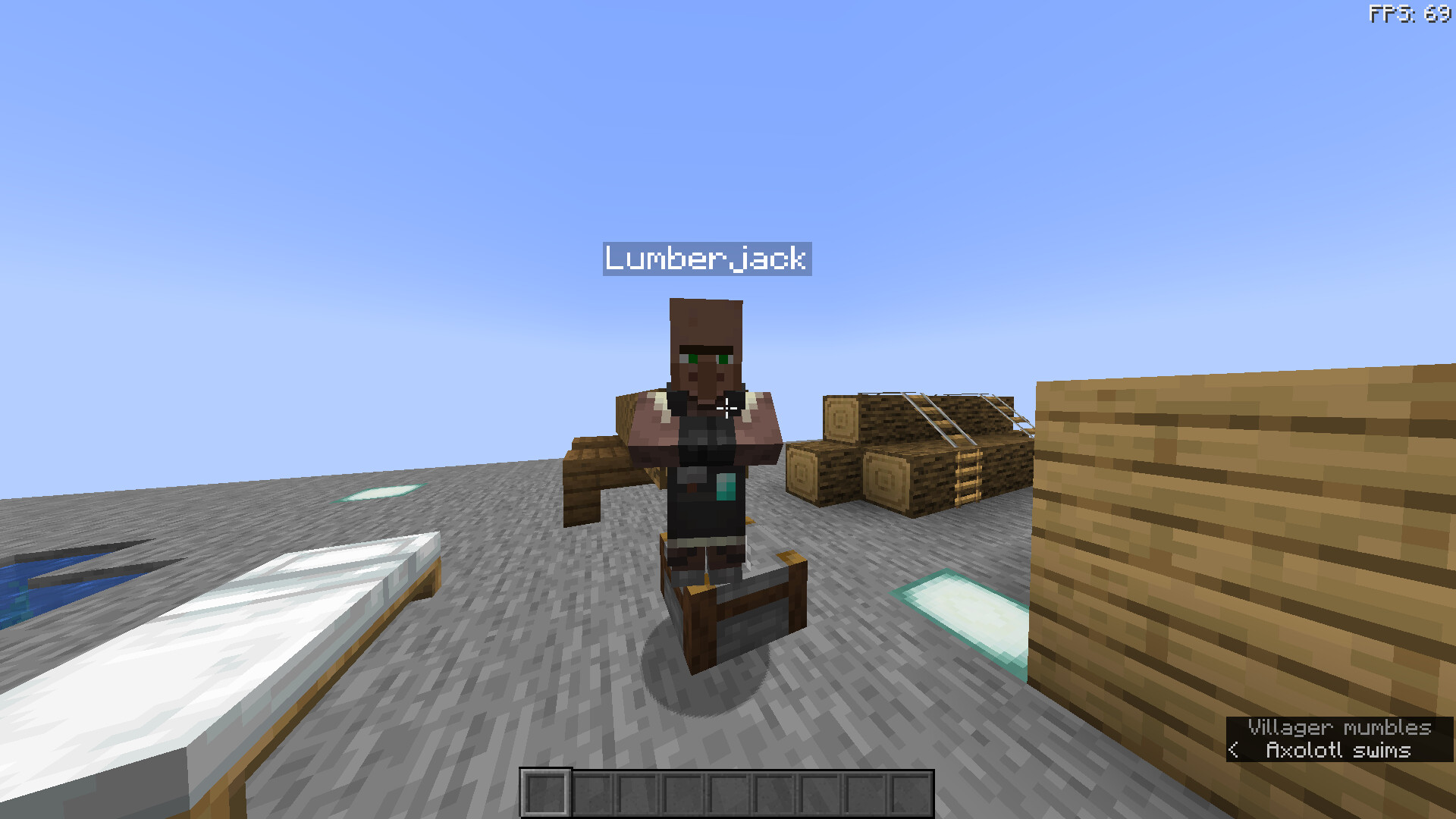 Lumberjack Villagers!!!!!!1!!11!! Minecraft Data Pack