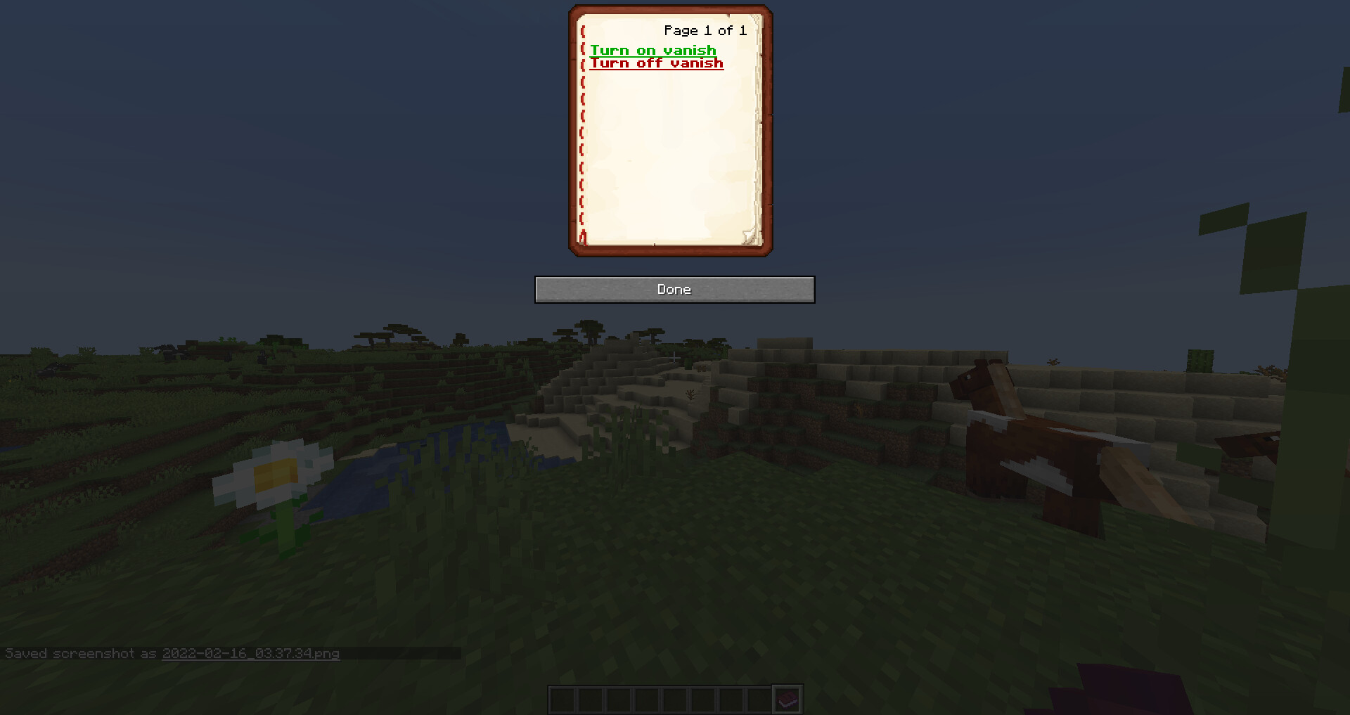 Simple Invisibility (1.17+) Minecraft Data Pack