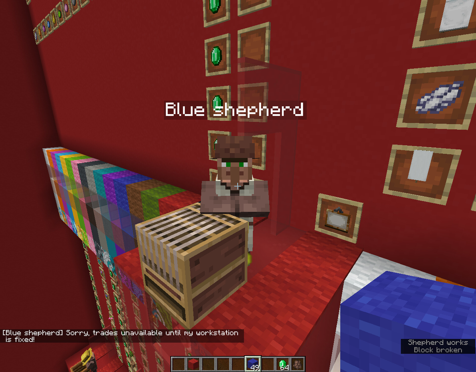 Custom villagers professions with custom buildable workstations FOR