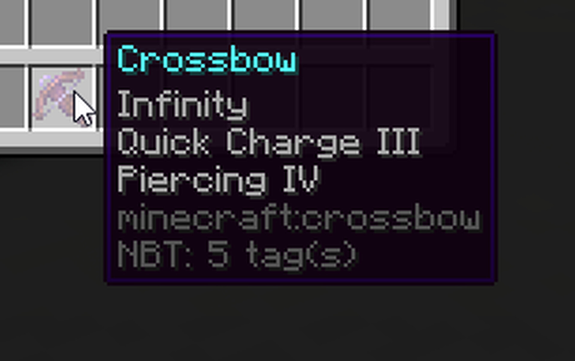 Infinity Crossbow Minecraft Data Pack