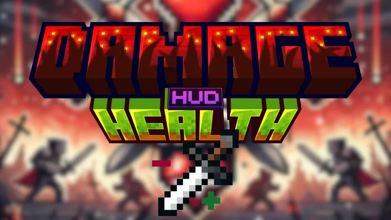 Health & Damage HUD Minecraft Data Pack