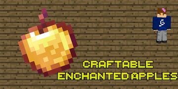 Craftable Enchanted Golden Apples Minecraft Data Pack