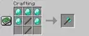 Recipe to craft the Diamond GreatAxe! The Iron GreatAxe use Iron Ingots, and the Gold GreatAxe uses Gold Ingots!