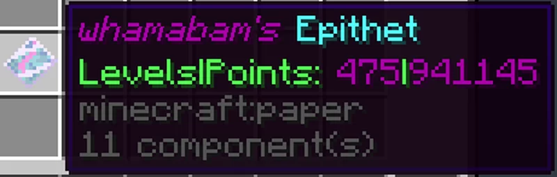 Epithet's (Players drop all experience) Minecraft Data Pack