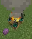 Make Popped Chorus Fruits by Putting Ender Pearls on Campfires!