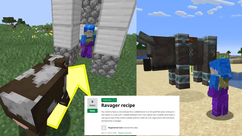Craftable Ravagers! Minecraft Data Pack