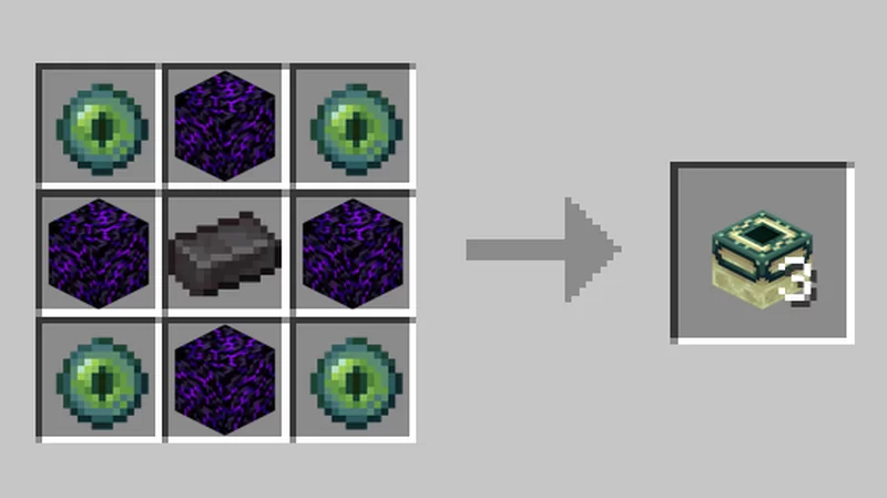 Craftable End Portal Frames Minecraft Data Pack