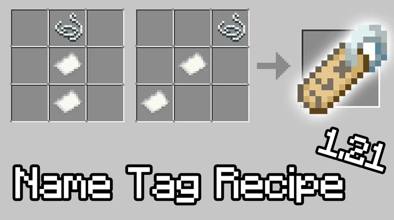Name Tag Recipe [1.21] Minecraft Data Pack