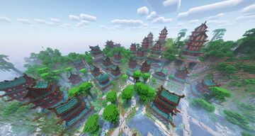 JAPANESE CHERRY VILLAGE | 1.20.x Minecraft Data Pack