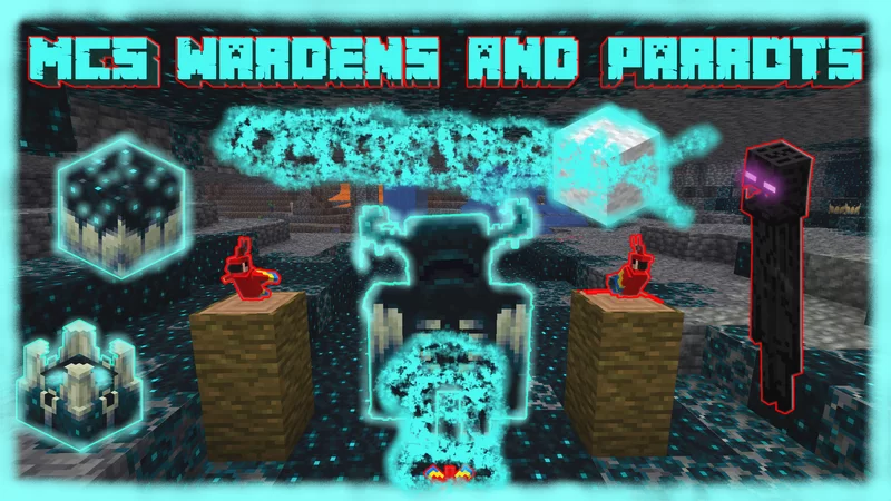 MCS Wardens and Parrots Minecraft Data Pack