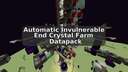 Automatic Invulnerable End Crystal Farm Minecraft Data Pack