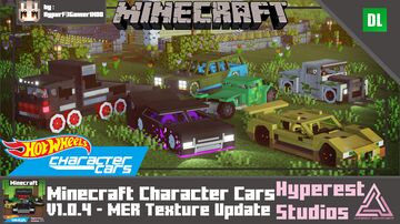 Hot Wheels Minecraft Character Cars | v1.0.4 MER Texture Update Minecraft Data Pack