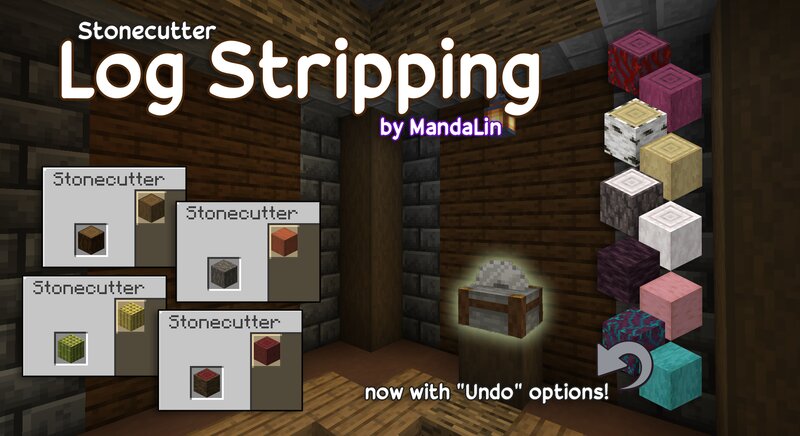 Log Stripping via Stonecutter [1.21.4 - 1.21.8]