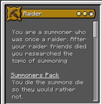 Raider Origin, Datapack Minecraft Data Pack