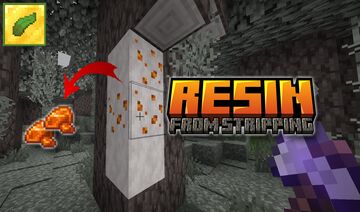 Resin from Stripping Pale Oak Minecraft Data Pack