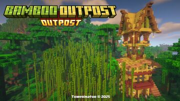 Bamboo Pillager Outpost 🌿 (1.20 - 1.21.10) Minecraft Data Pack