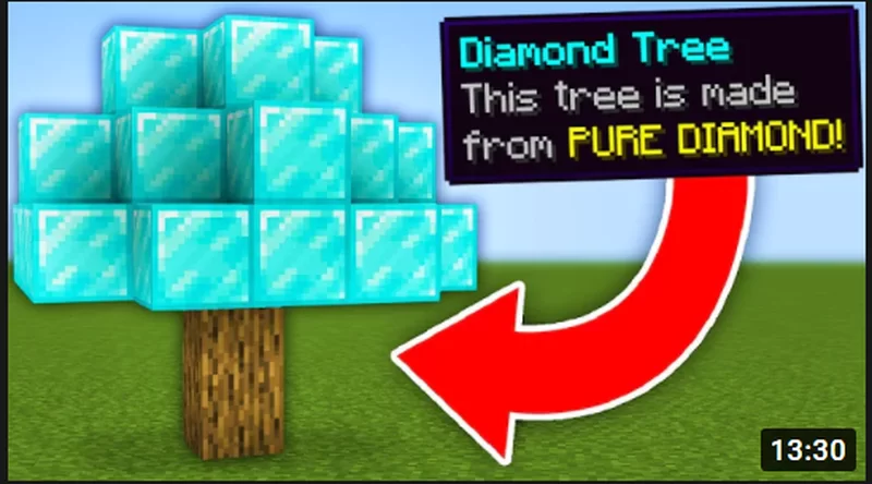 Minecraft, but you can craft SUPER OP TREES Minecraft Data Pack