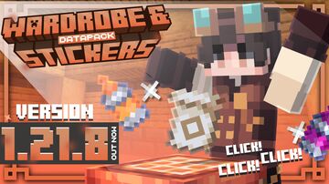 👗 Wardrobe & Stickers | your adventure, your style 1.21.7 & 1.21.8 Minecraft Data Pack