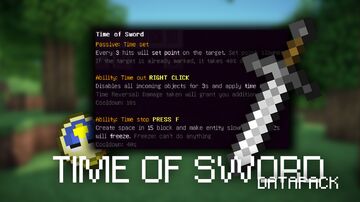 Sword of Time 1.21.4 Minecraft Data Pack