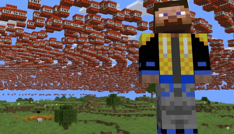 Minecraft, But It Rains TNT!