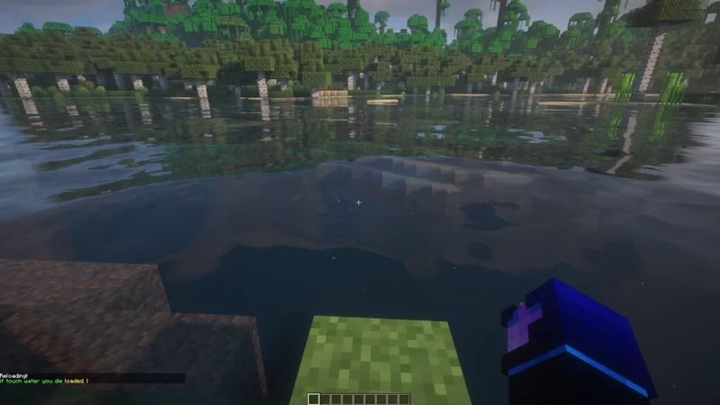 touch water = DIE Minecraft Data Pack