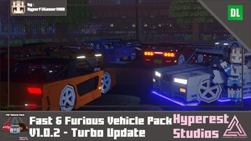 Fast And Furious Vehicle Pack | v1.0.2 Turbo Update Minecraft Data Pack