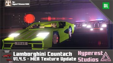 Lamborghini Countach | v1.4.5 MER Texture Update Minecraft Data Pack