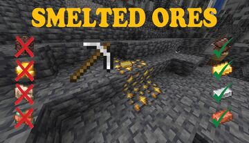 Auto Smelted Ores 1.21.7 Minecraft Data Pack