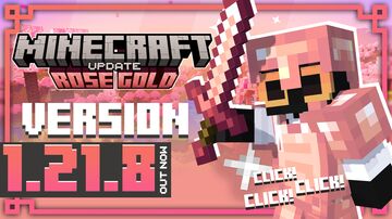 ✨ Rose Gold Minecraft Update! Bring pink into your world 1.21.7 & 1.21.8 Minecraft Data Pack