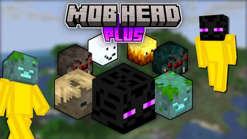 Mob Head Plus Minecraft Data Pack