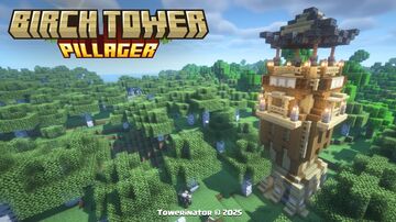 Birch Pillager Tower 🌿(1.20 - 1.21.10) Minecraft Data Pack