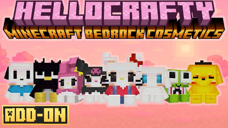 ♥︎ Hellocrafty !! ୨୧ Hello Kitty 🎀 + Friends 🐰 ꒰⑅ᵕ༚ᵕ꒱ Bedrock
