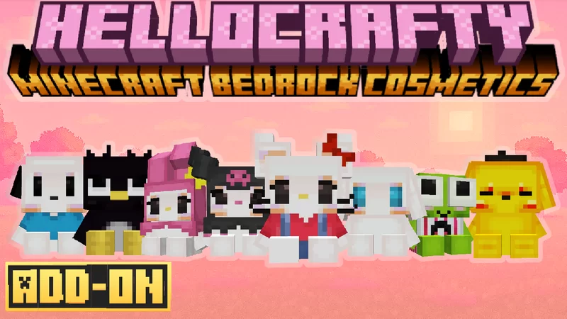 ♥︎ Hellocrafty !! ୨୧ Hello Kitty 🎀 + Friends 🐰 ꒰⑅ᵕ༚ᵕ꒱ Bedrock