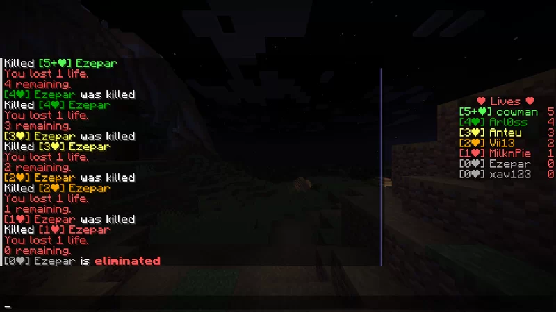 Advanced Lives System V.2 - Datapack 1.21.4 Minecraft Data Pack