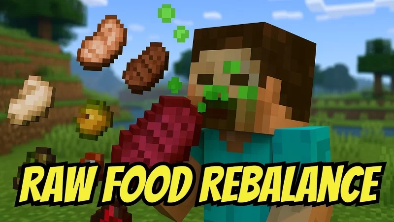 Raw Food Rebalance Datapack [26.1.2] Minecraft Data Pack