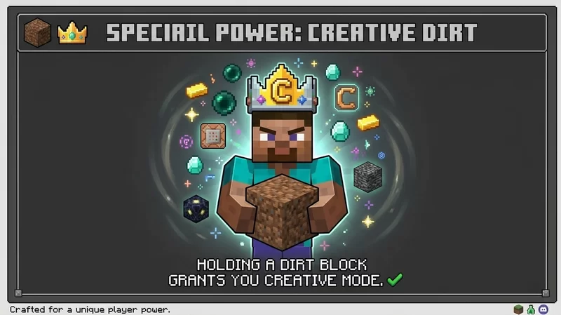 Op Dirt Minecraft Data Pack