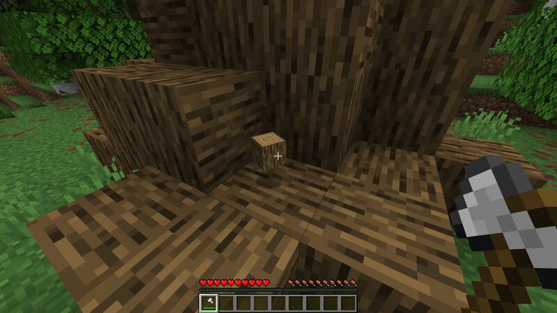 Mined Wood converts to Logs | Trees Drop Logs Minecraft Data Pack