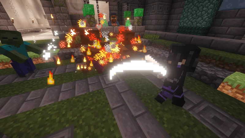 Elemental Sharpness - 7 new cosmetics Sharpness Minecraft Data Pack