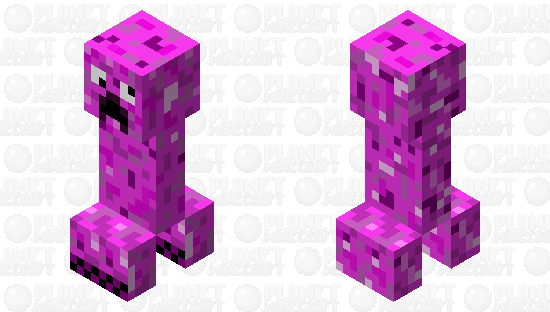 Pink Creeper Minecraft Mob Skin