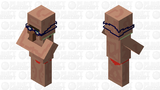Villager in Swimsuit-Male Minecraft Skin
