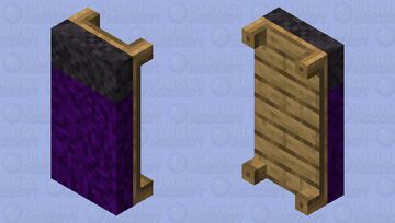 Purple-Black Bed Java Minecraft Mob Skin